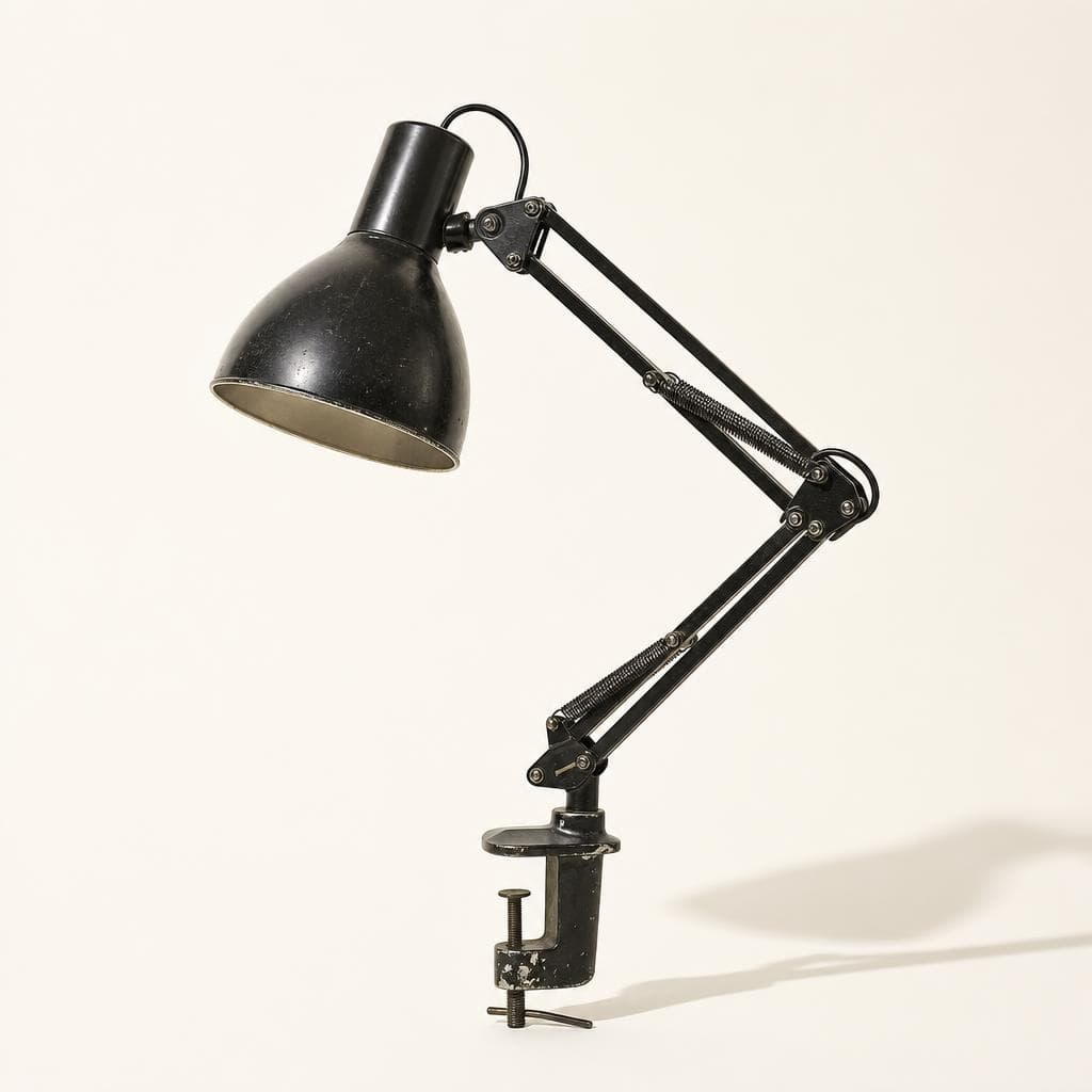 Articulating desk lamp
