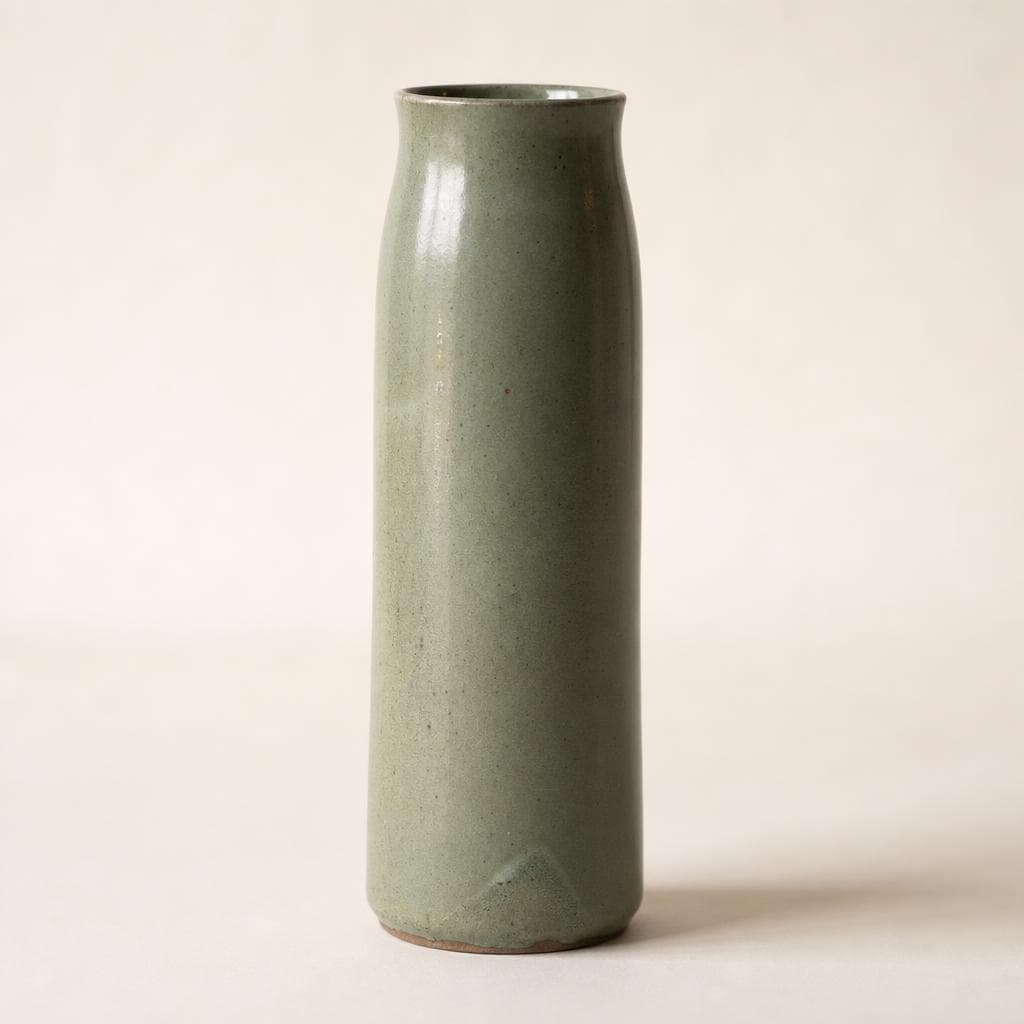 Ceramic vase, tall, matte glaze