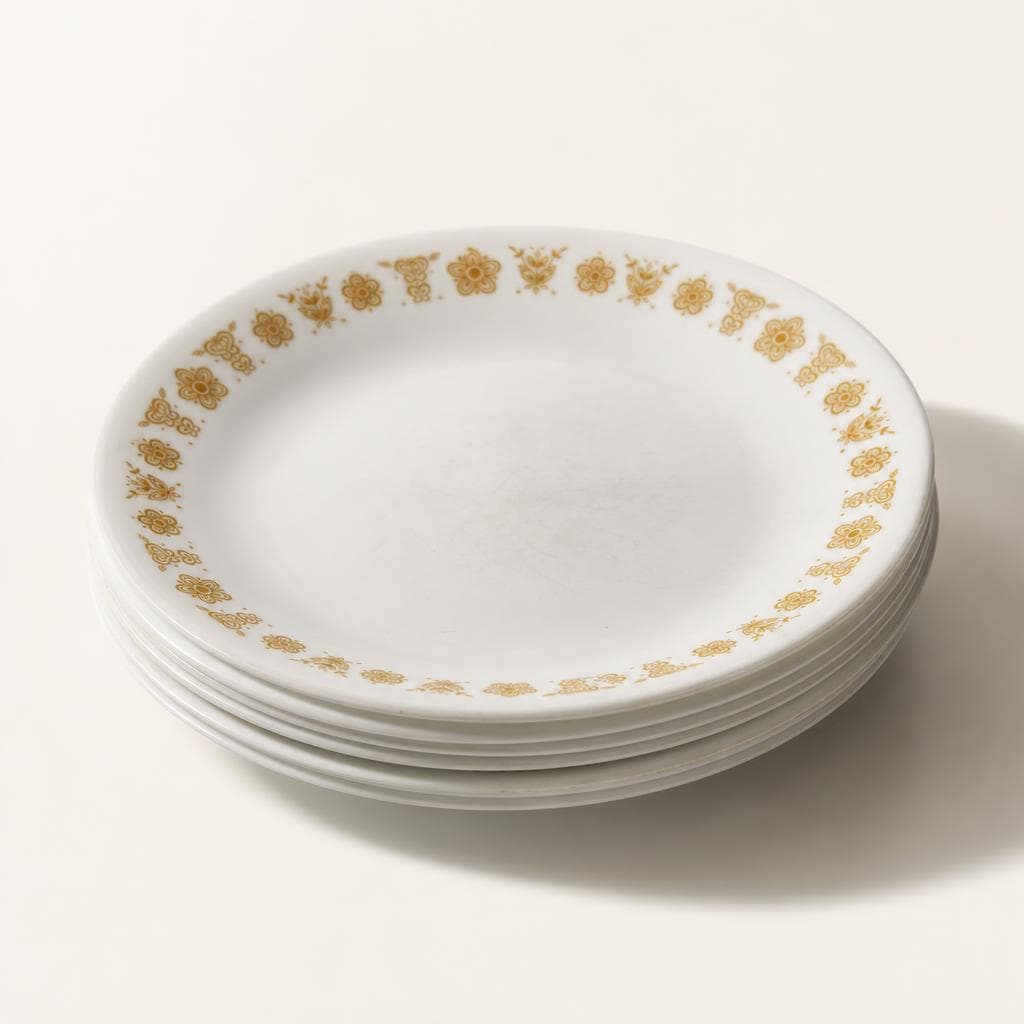 Corelle Butterfly Gold dinner set, service for 8